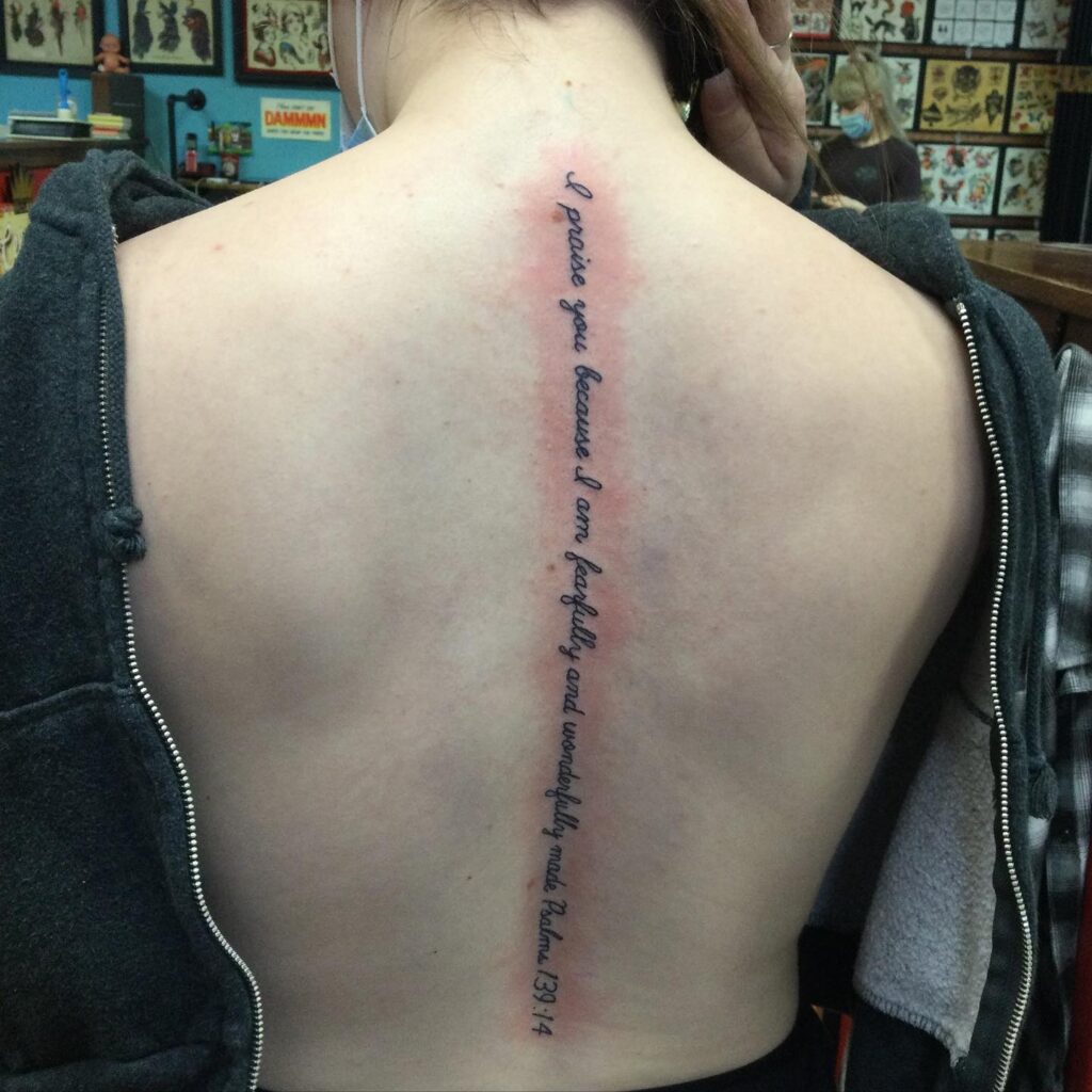 Corinthians 129 Forearm Tattoo