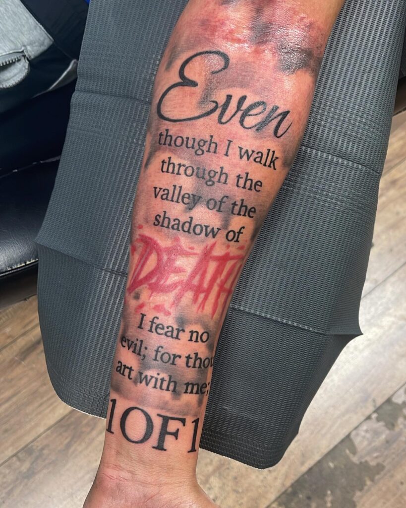 Philippians 4:13 Bicep Tattoo bible verse tattoo ideas for men tattoo