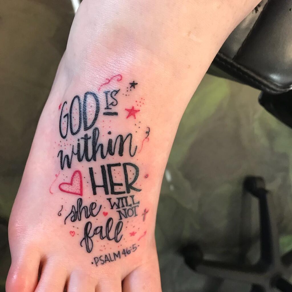 Timothy 17 Fearless Tattoo With Cross