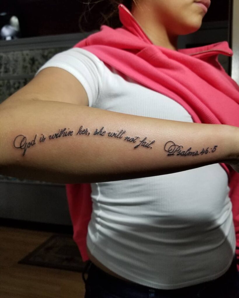Proverbs 35-6 Butterfly Tattoo
