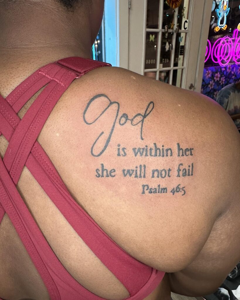 Matthew 544 Collarbone Tattoo