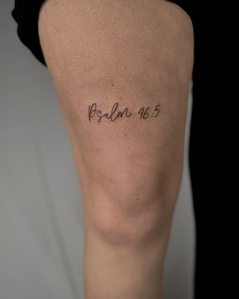 Proverbs 35-6 Angel Wings Tattoo