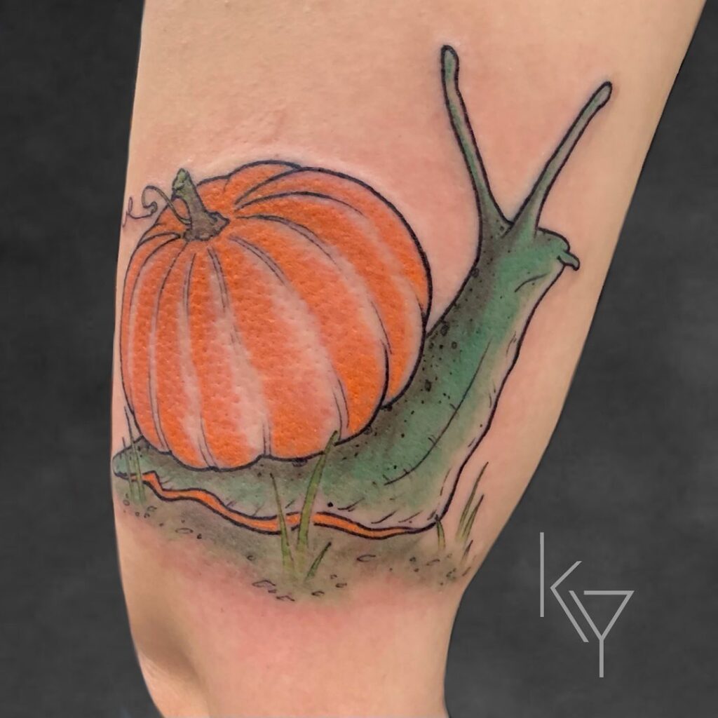 Double Pumpkin Charm Tattoo