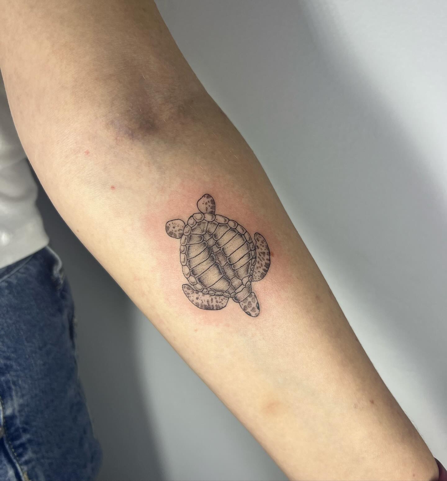 Pure Outline Geometric Turtle Icon sea turtle tattoo