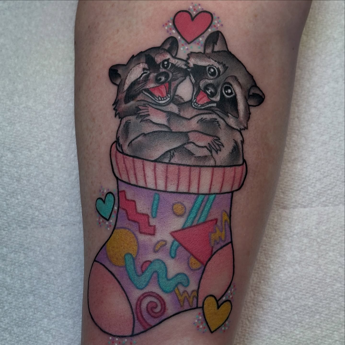 Anxiety Cat Tattoo