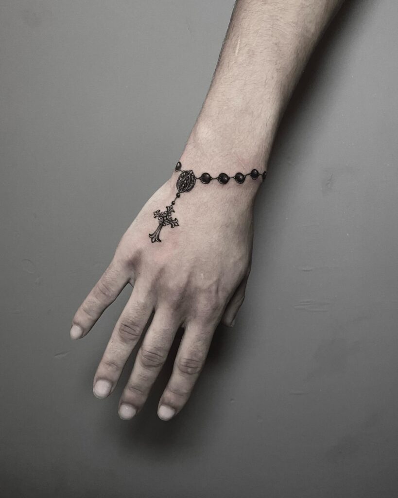 Sacred Wrap Rosary Tattoo