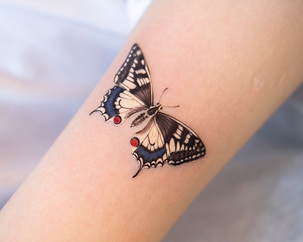 Realistic Swallowtail Butterfly Tattoo butterfly tattoo designs tattoo