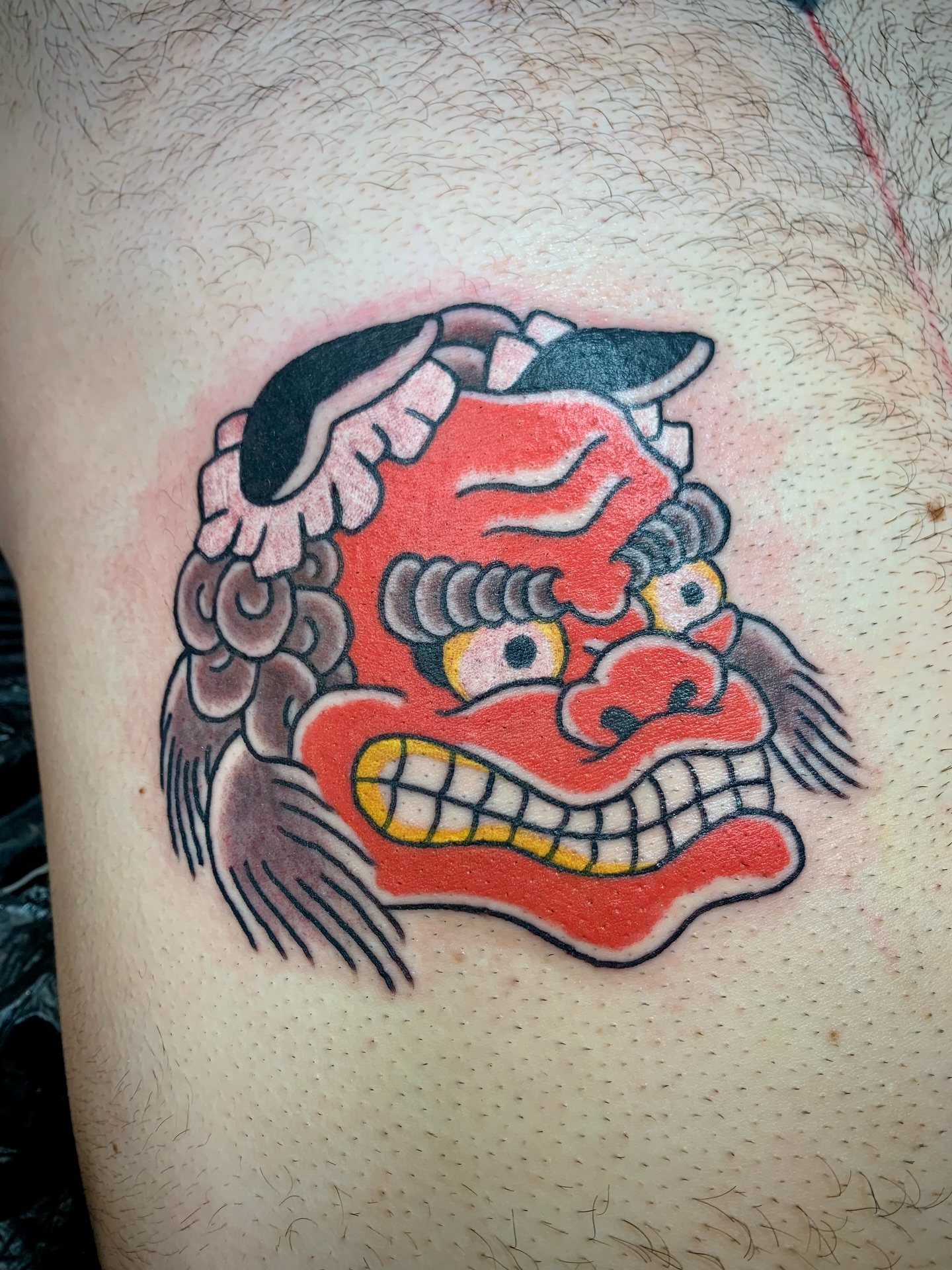 Red Hannya Mask Tattoo