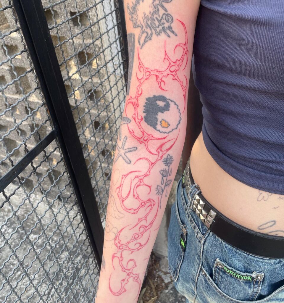 Soot Sprite Magic Sleeve Fillers Tattoo Design