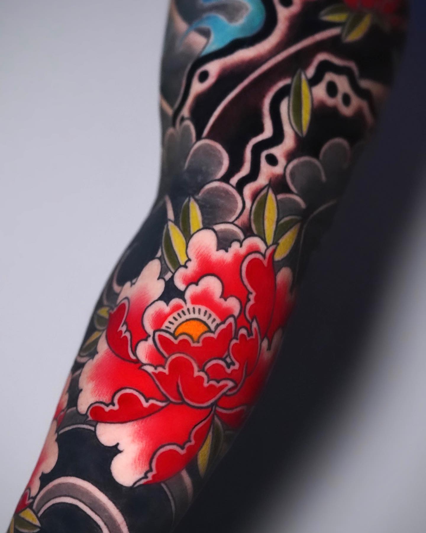 Red Peony Flower Tattoo japanese flower tattoos tattoo