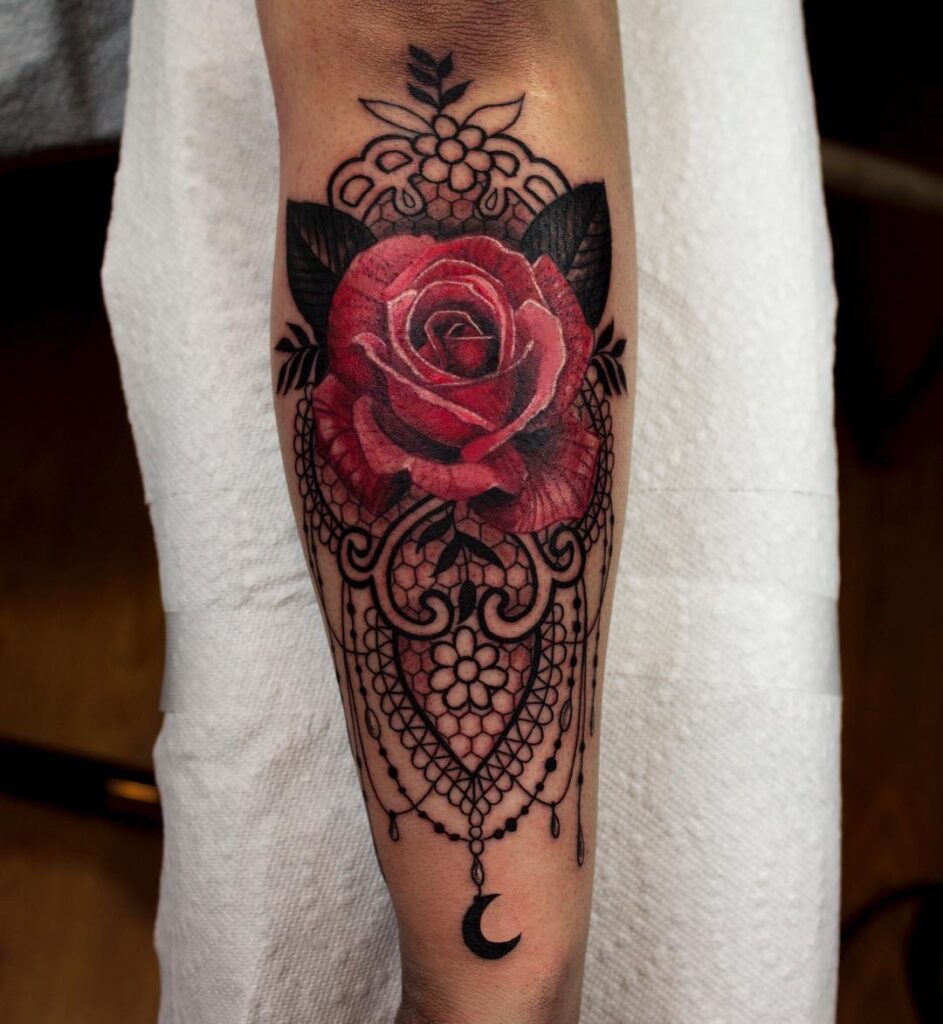 Elegant Ornamental Shoulder Tattoo