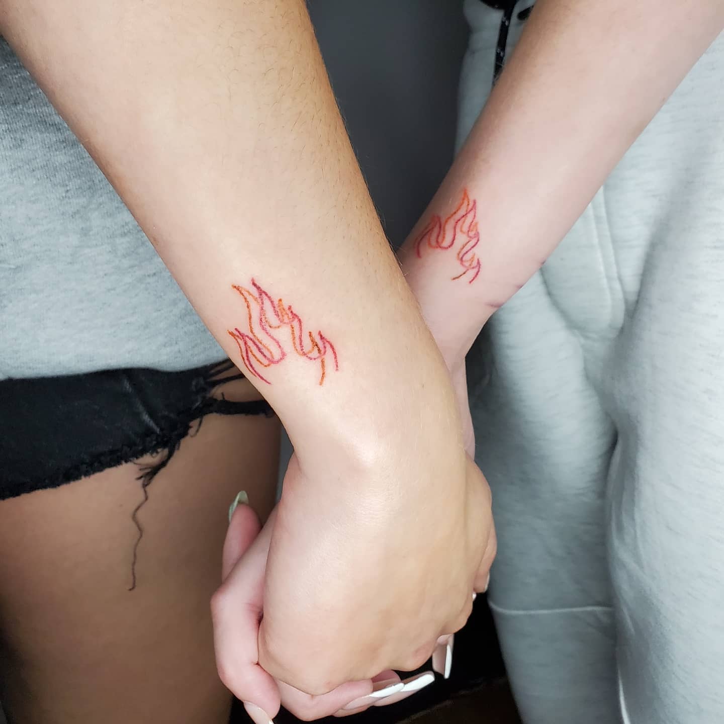 Twin Flame Fire Symbol Tattoo