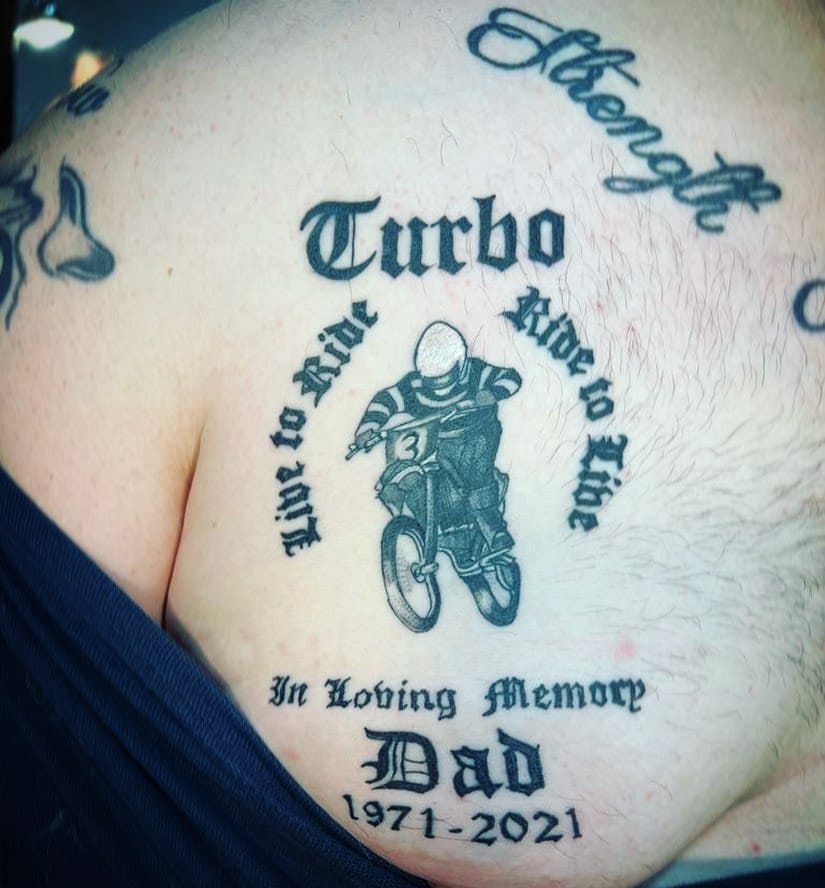Ride to Live memorial tattoos tattoo