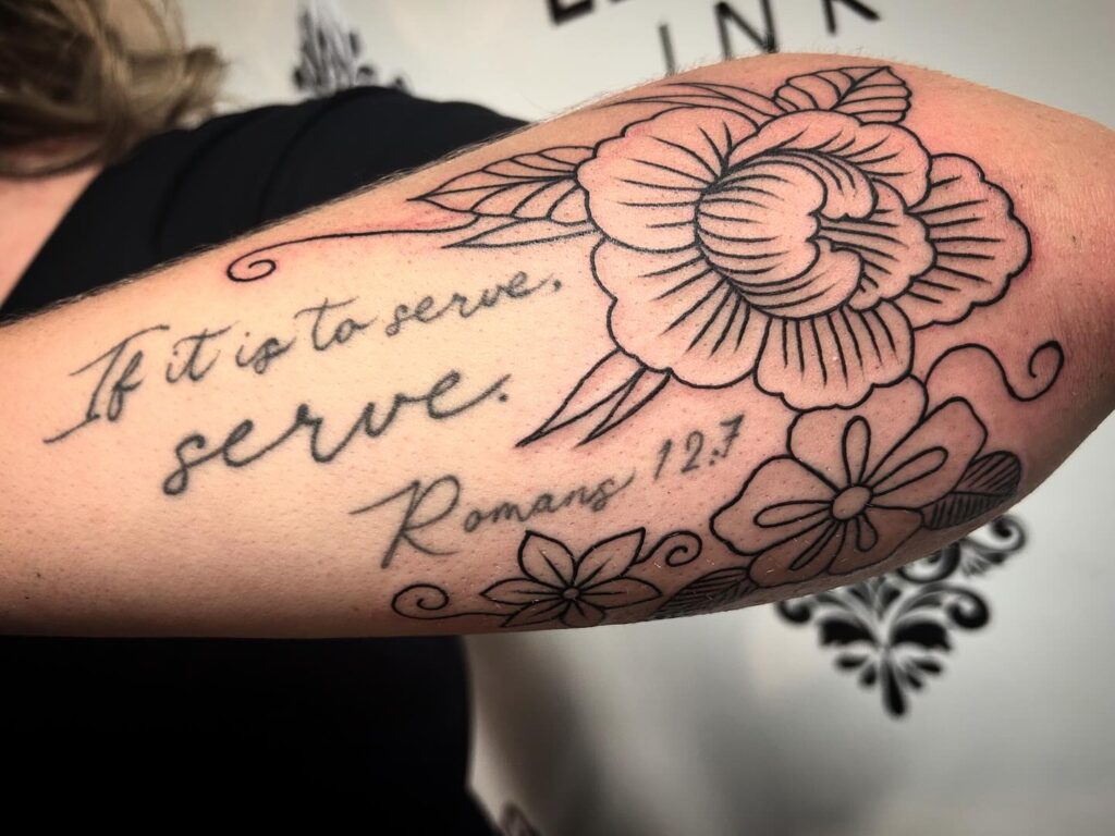 Proverbs 33 Collarbone Tattoo