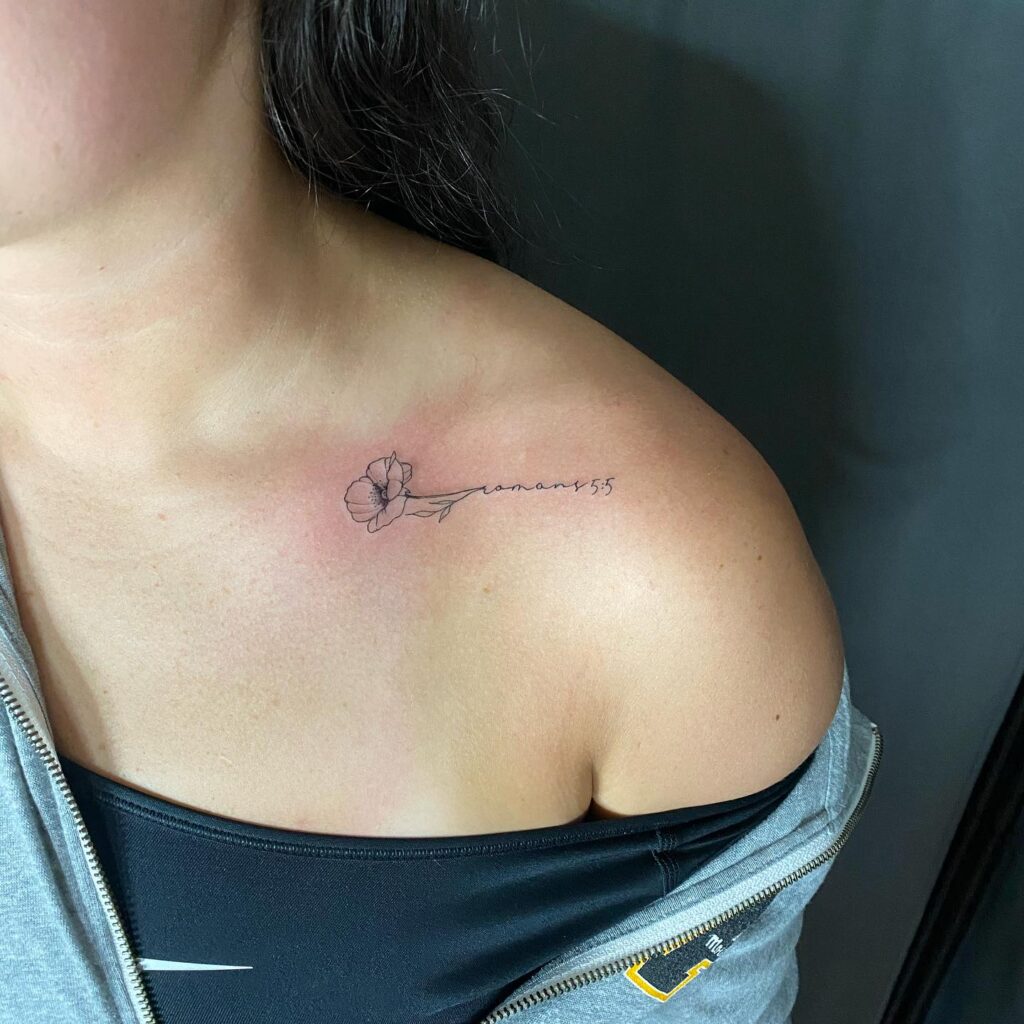 Psalm 465 Floral Tattoo