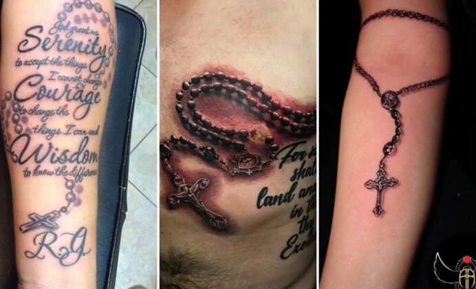 25+ Sacred Rosary Tattoo Ideas Draped in Reverence and Faithful Beauty