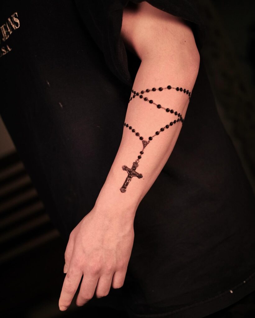 Minimalist Faith Journey Symbol Tattoo christian tattoos tattoo
