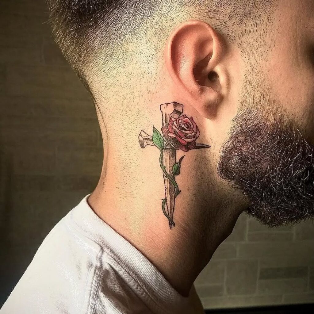 Medusa Neck Tattoo