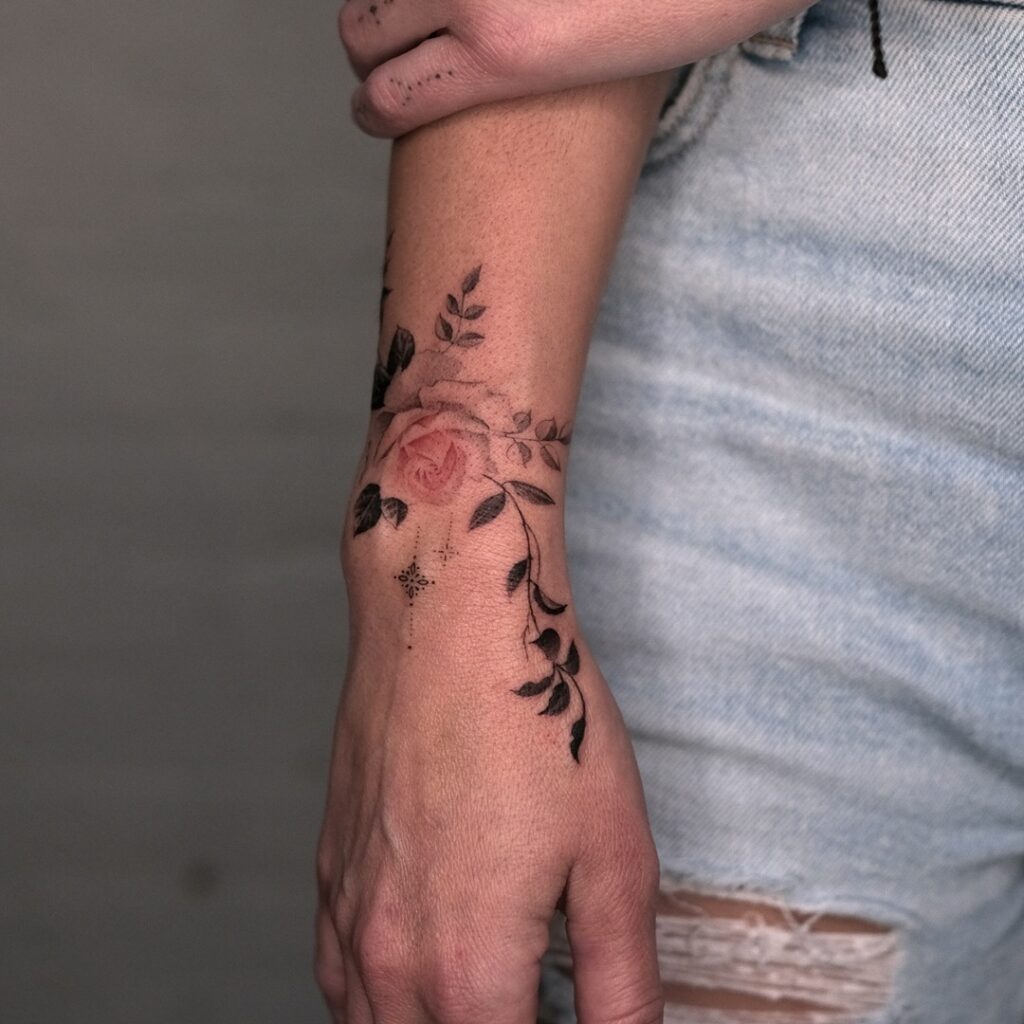 Heart Infinity Symbol Wrist Tattoo