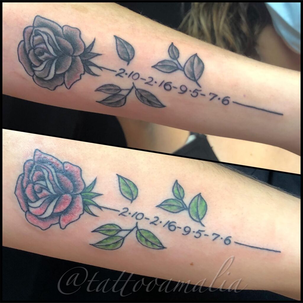 Roman Numeral Wrist Date Tattoo date tattoos tattoo