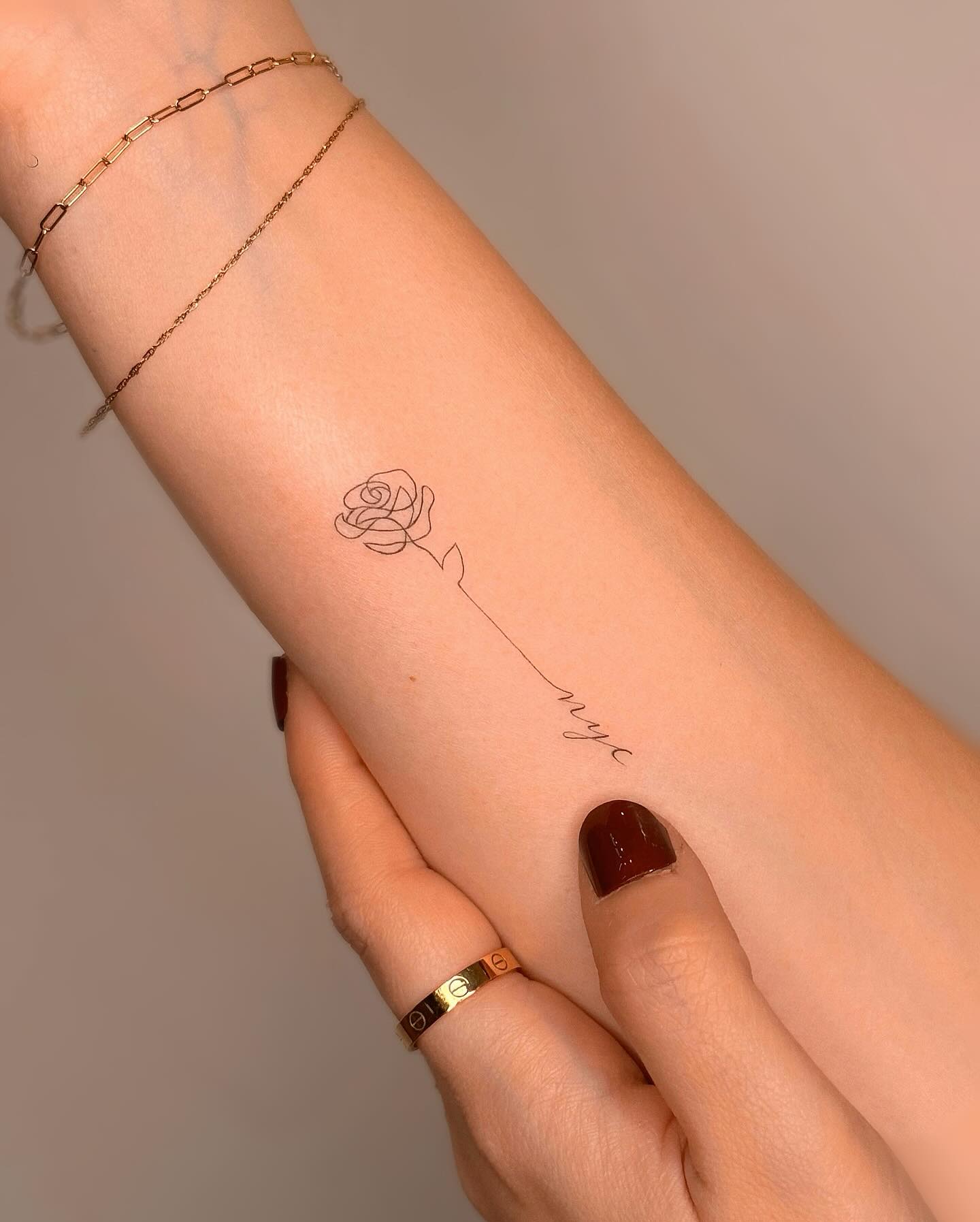 Rose Outline Fine Line Tattoo fine line tattoo ideas with meaning tattoo