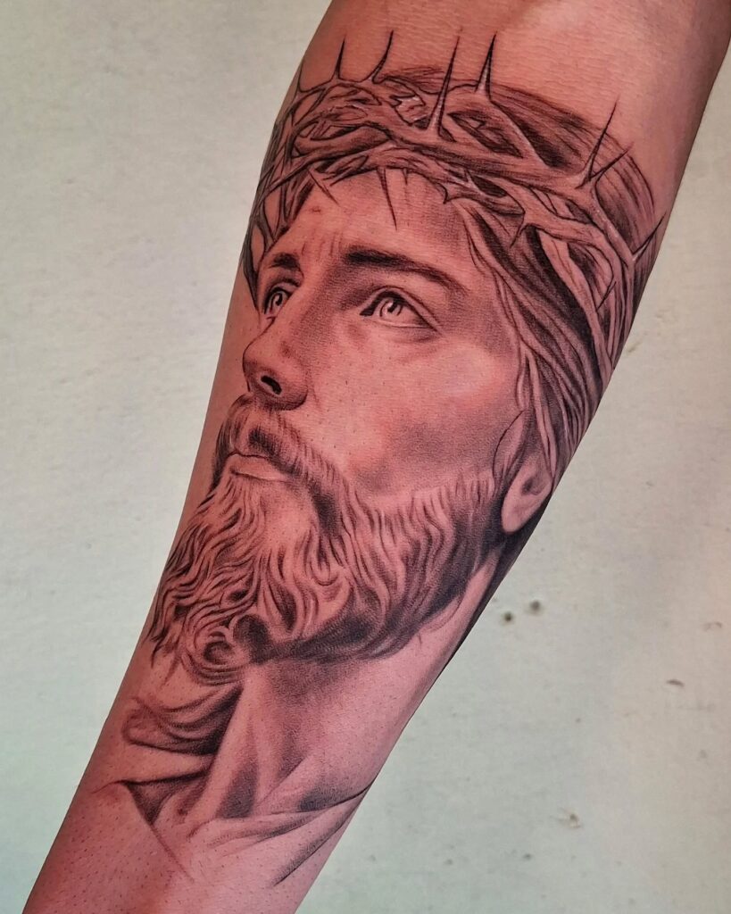 Abstract Divine Jesus Tattoo jesus tattoos tattoo