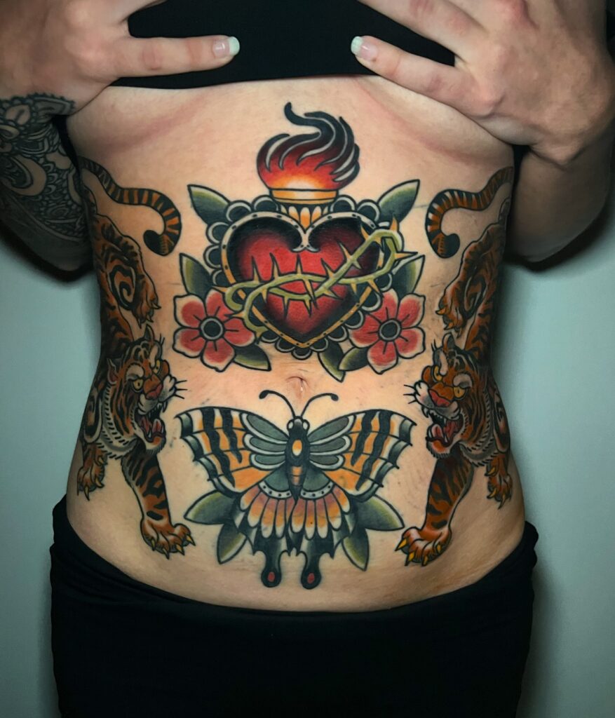 Full Floral Forest Patchwork Sleeve Tattoo