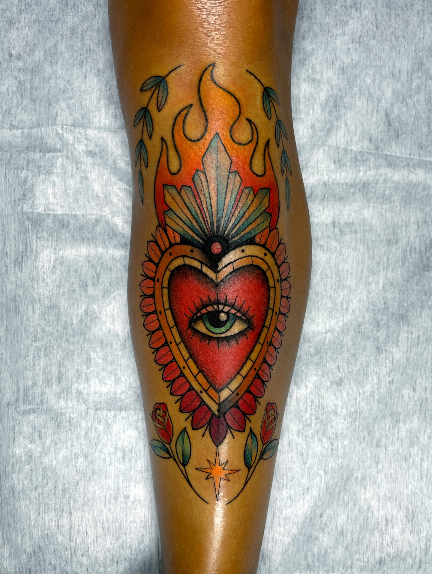 Sugar Skull Mask Cat Tattoo