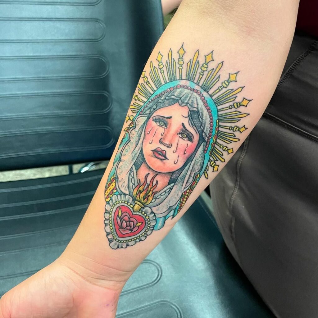 Virgin Mary and Baby Jesus Tattoo virgin mary tattoos tattoo