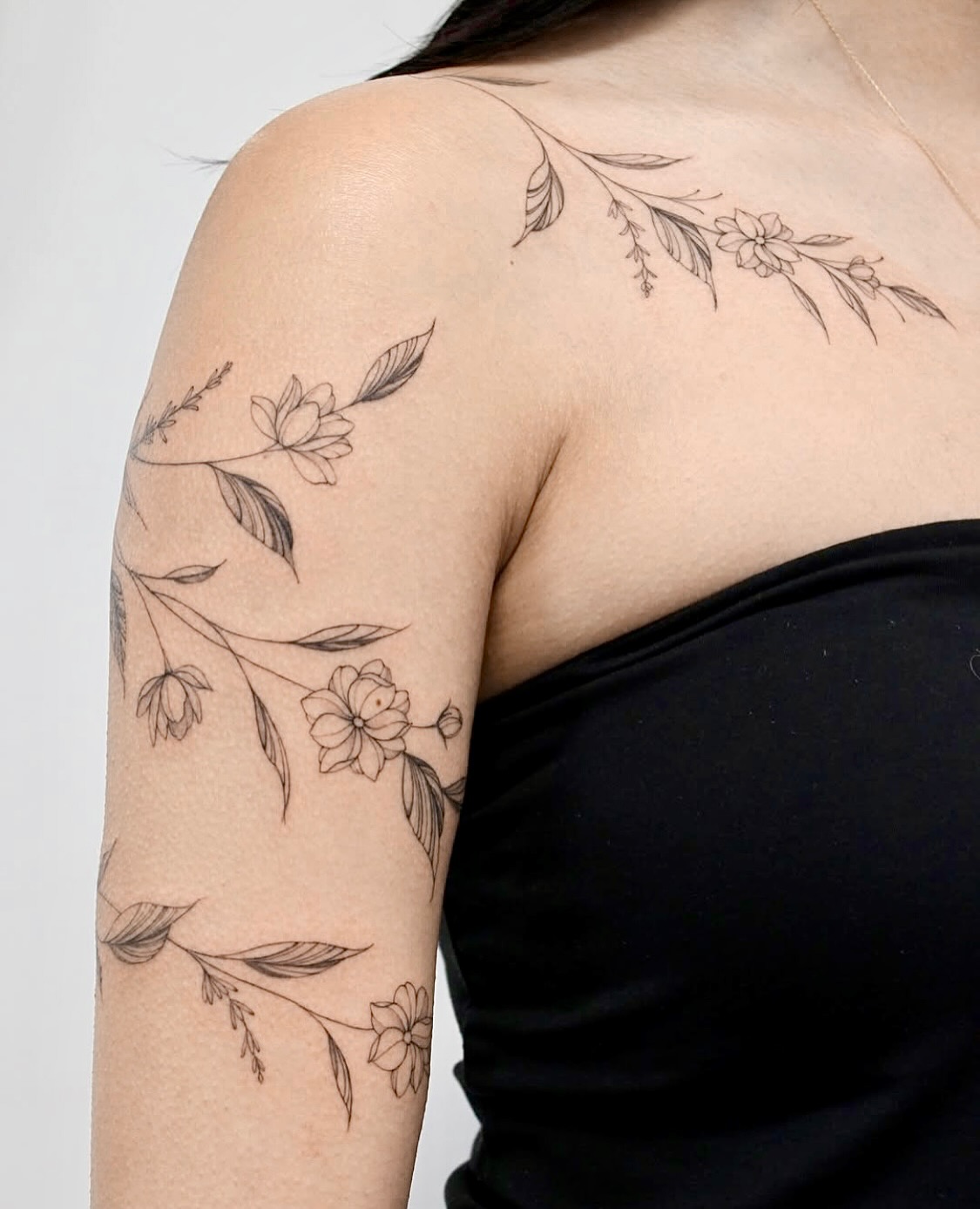 Shoulder and Back Vine Tattoo vine tattoos tattoo
