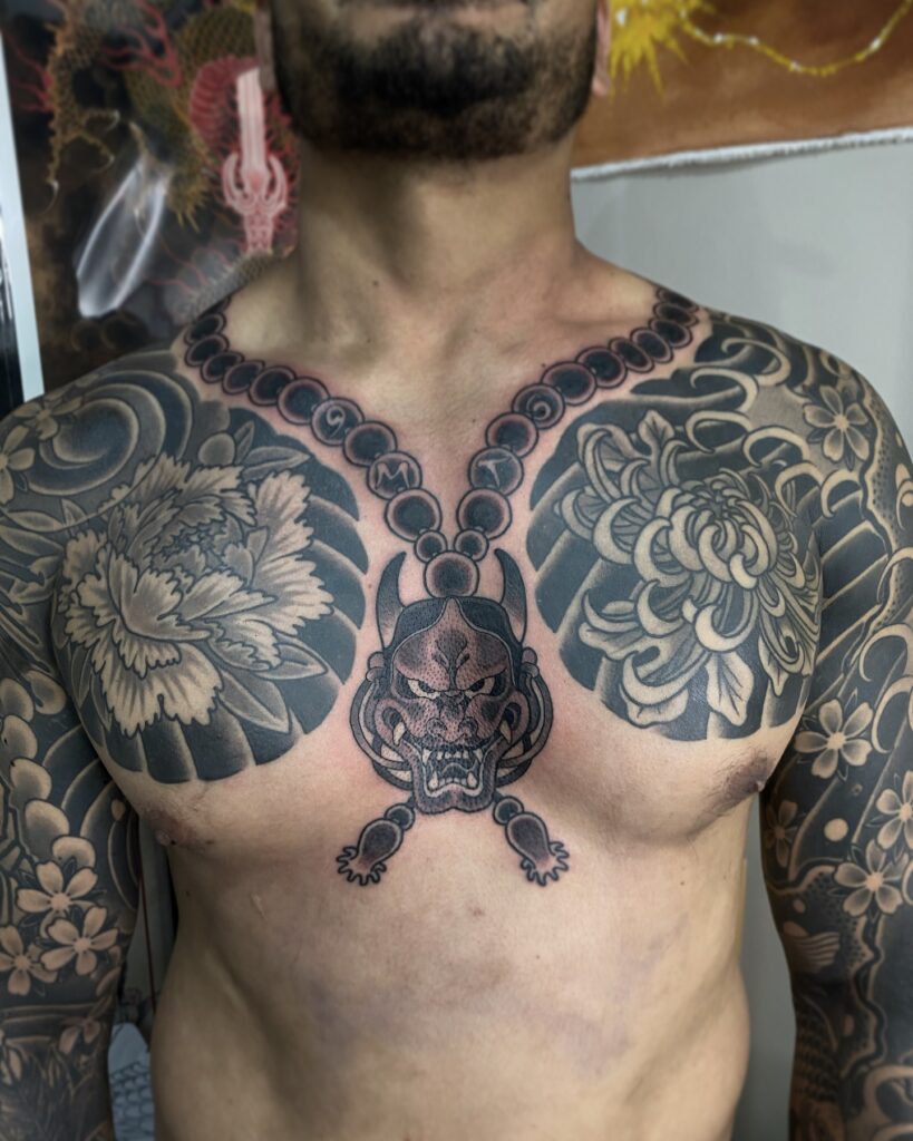 Aztec Collar Armor Tattoo