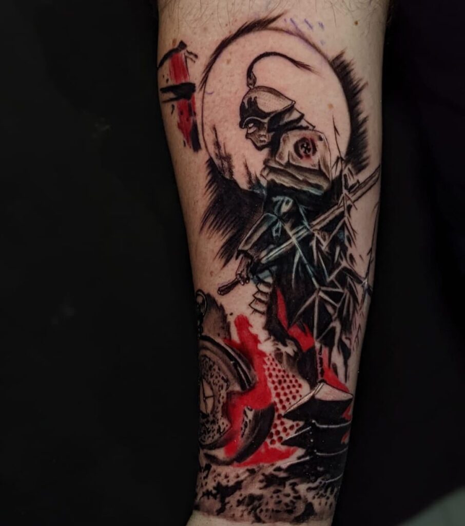 Samurai Warrior Half Sleeve Tattoo half sleeve tattoos for men tattoo