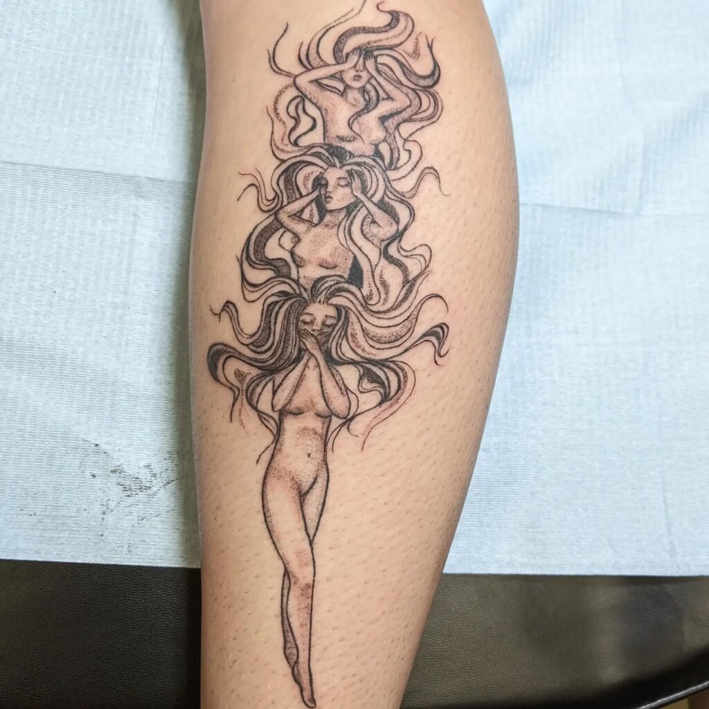 Enigmatic Goat Spirit Tattoo mystical tattoos tattoo