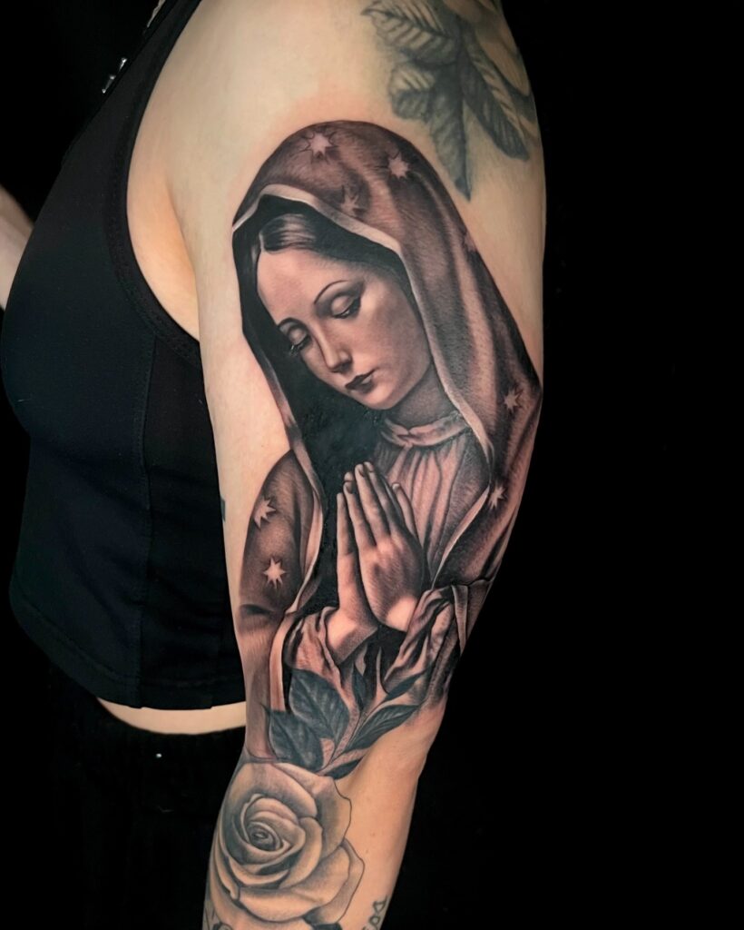 Radiant Heart Virgin Mary Tattoo virgin mary tattoos tattoo