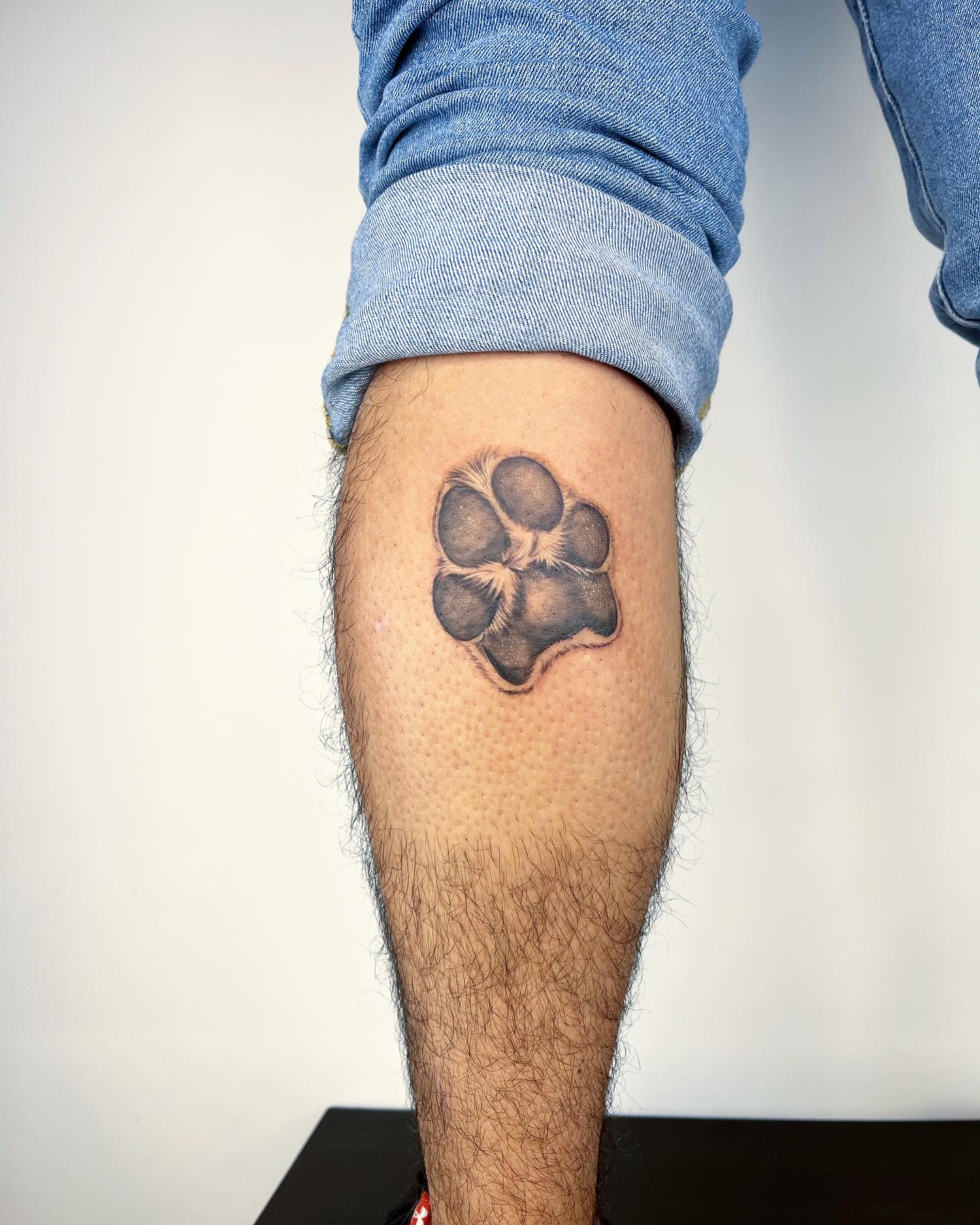 Shaded Dog Paw Tattoo dog paw tattoos tattoo