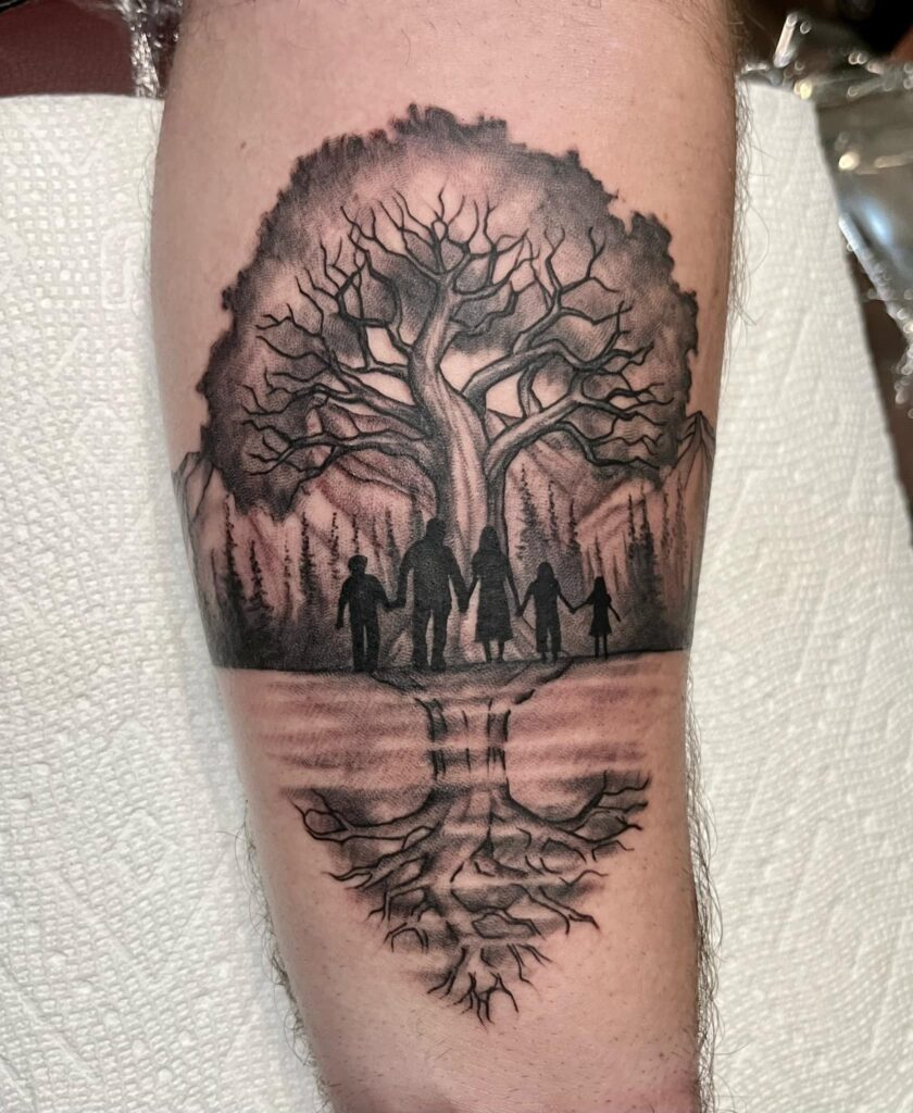 Silhouette Family Tree Tattoo family tree tattoos tattoo