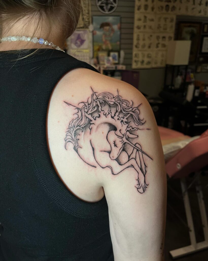 Cosmic Woman and Eclipse Tattoo mystical tattoos tattoo
