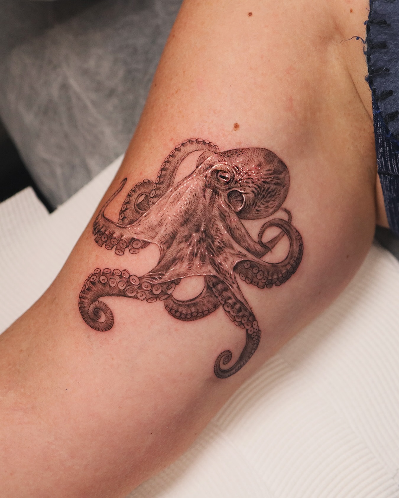 Kraken vs. Ship Tattoo octopus tattoos tattoo