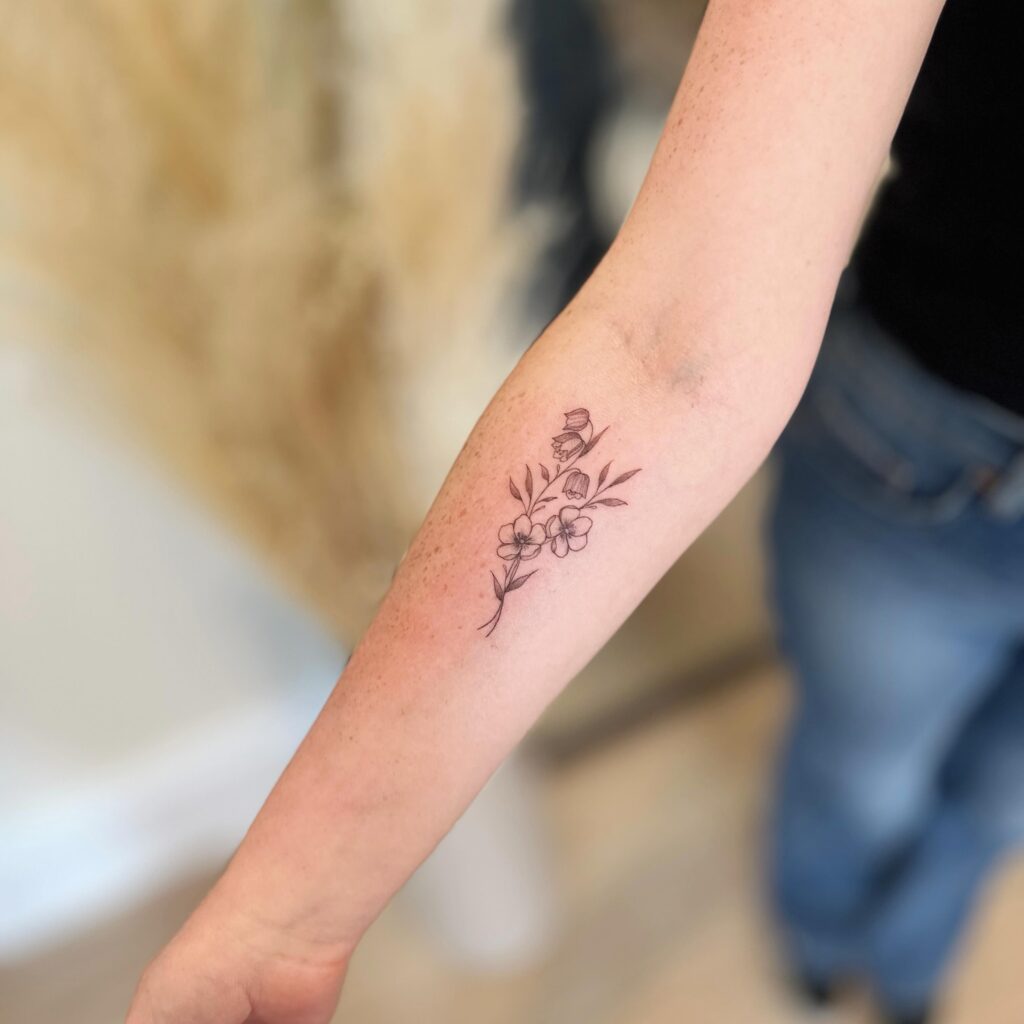 Small May Birth Flower Forearm Tattoo may birth flower tattoos tattoo