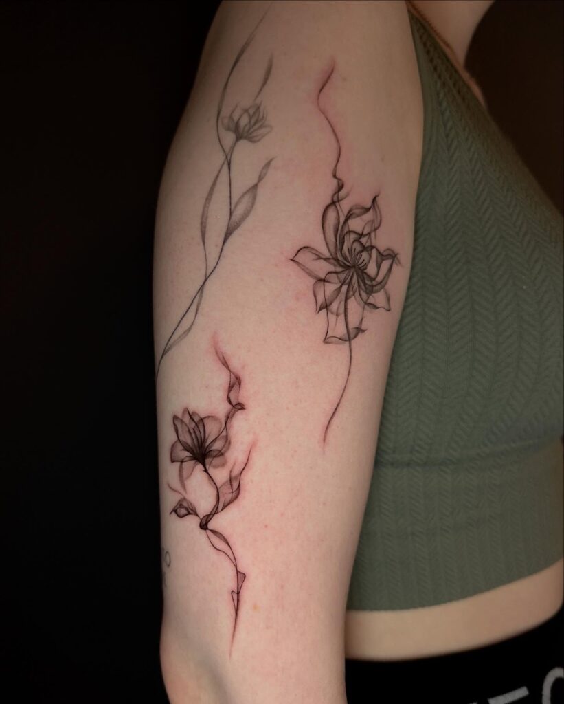 Back Abstract Flow Tattoo ethereal tattoos tattoo