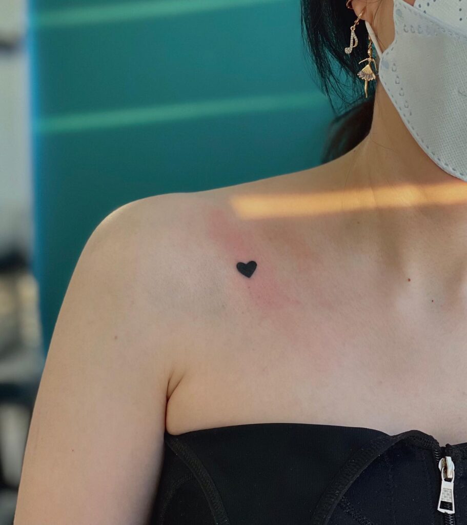 Heart-Shaped Name Design small heart tattoo ideas tattoo