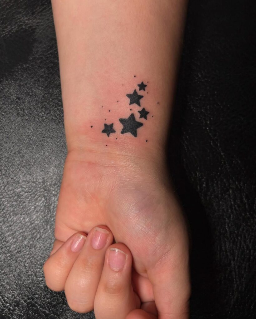Delicate Floral Wrap Wrist Tattoo