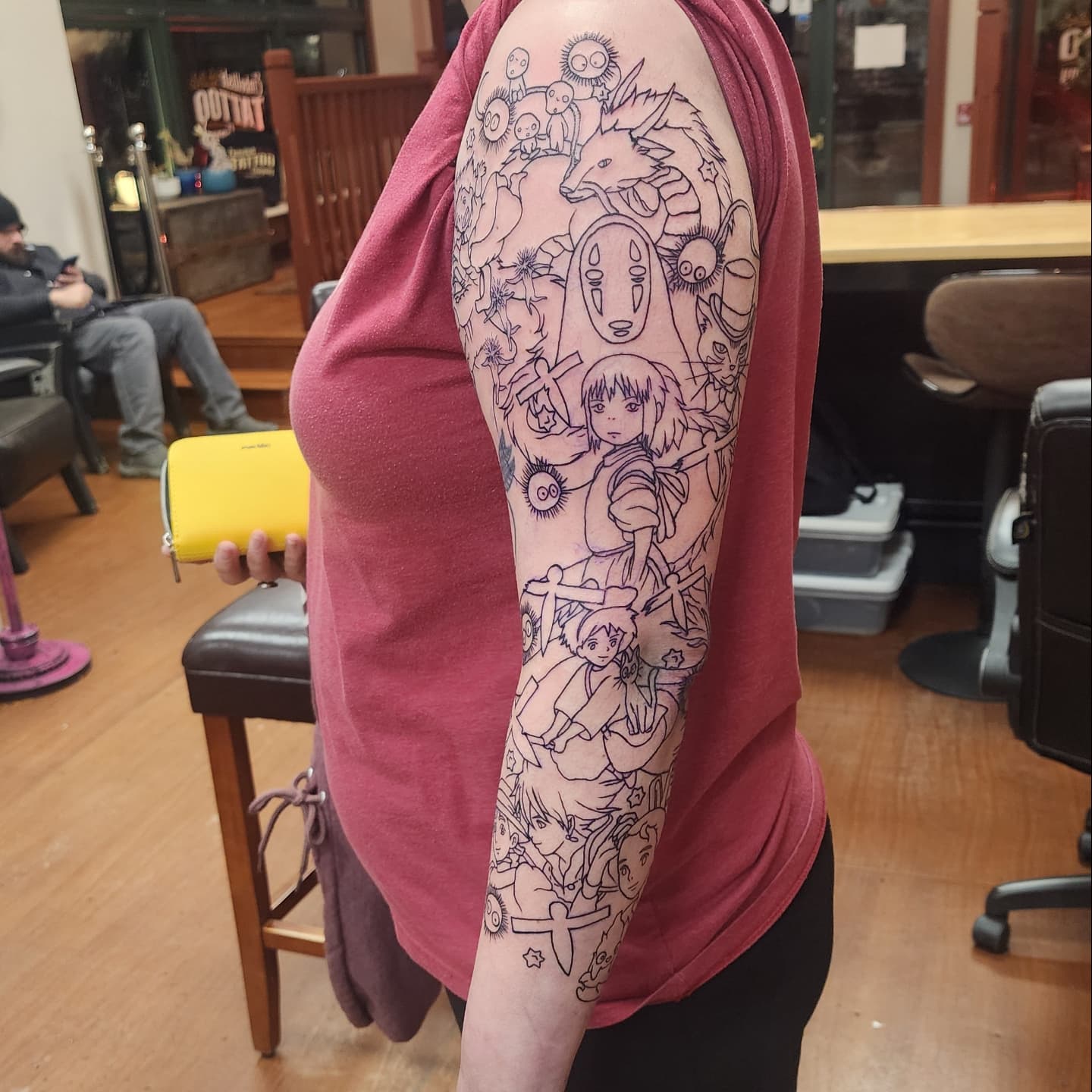 Studio Ghibli Anime Sleeve Tattoo