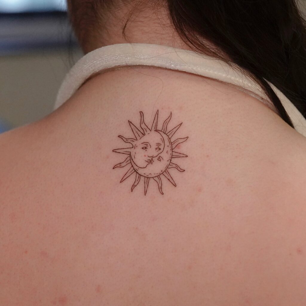 Sun and Moon Harmony Tattoo