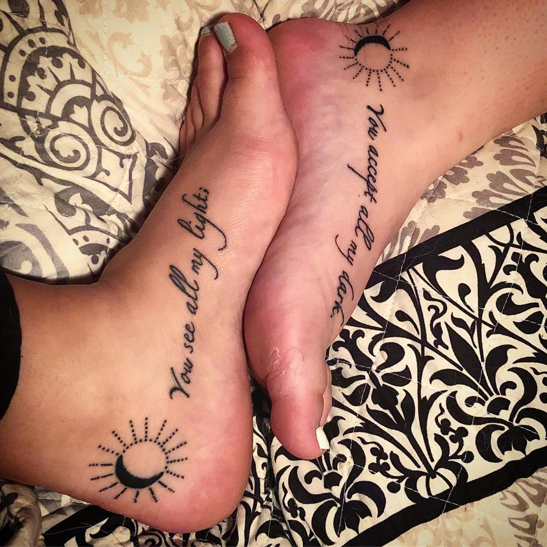 Sun And Moon Quote Bestie Tattoo bestie tattoo ideas tattoo