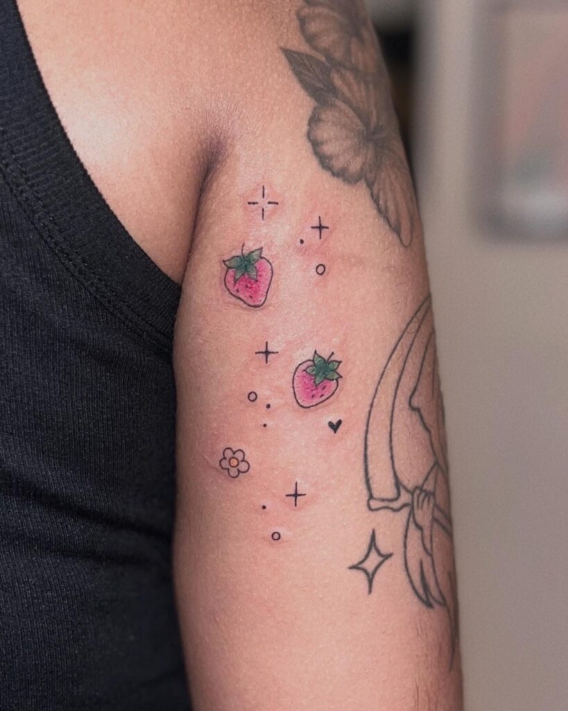Sweet Strawberry Tattoo