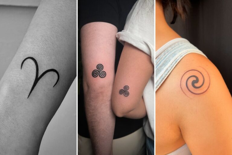 Aesthetic symbols tattoos and delicate ink ideas collage
