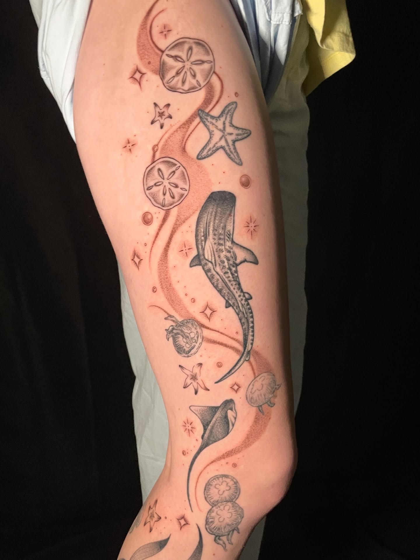 Ocean Creatures Gap Filler Tattoo