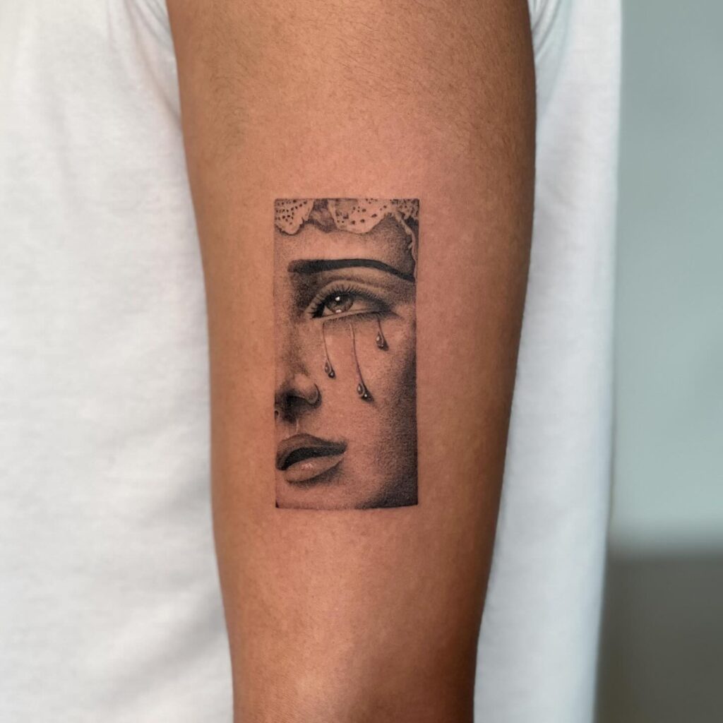 Rose Mantle Virgin Mary Tattoo virgin mary tattoos tattoo