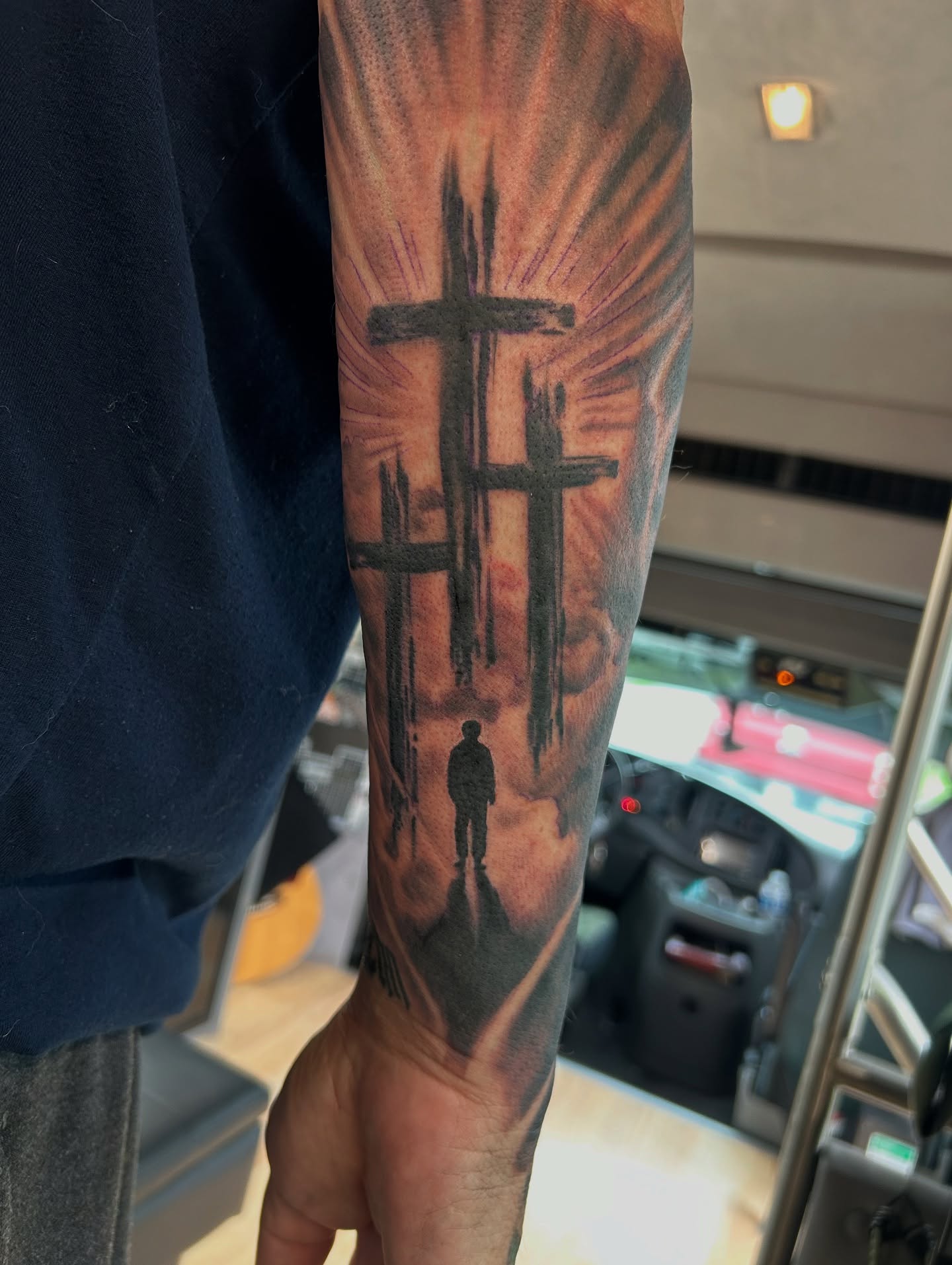 Three Crosses Forearm Tattoo forearm tattoos for men with meaning tattoo